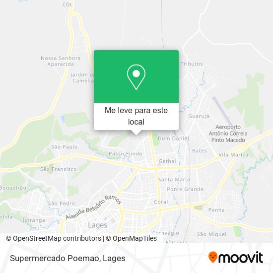 Supermercado Poemao mapa