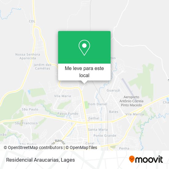 Residencial Araucarias mapa