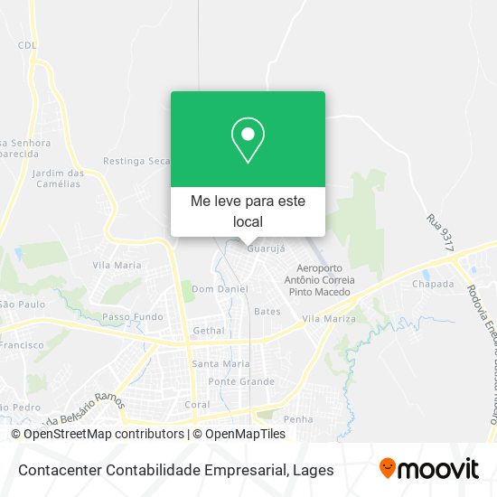 Contacenter Contabilidade Empresarial mapa