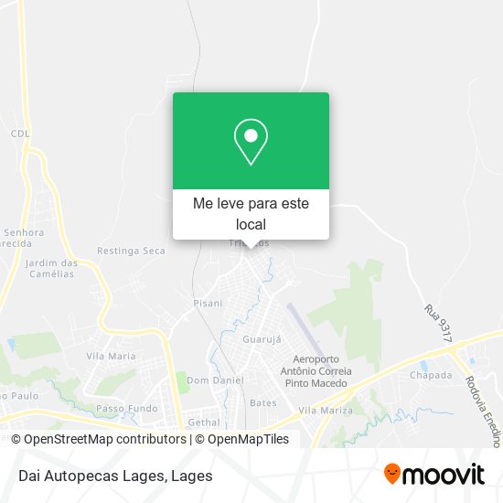 Dai Autopecas Lages mapa