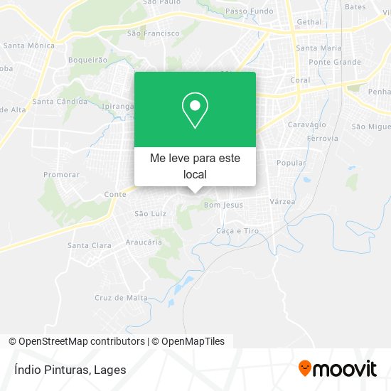 Índio Pinturas mapa