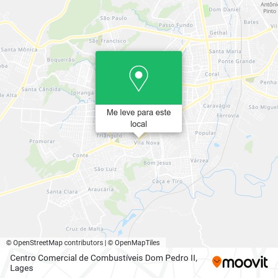 Centro Comercial de Combustíveis Dom Pedro II mapa