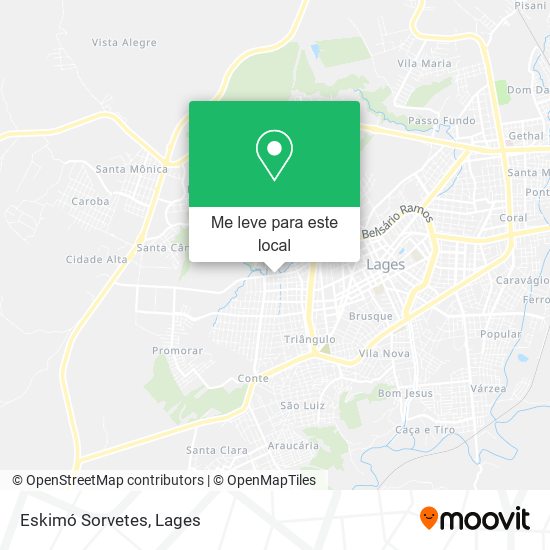 Eskimó Sorvetes mapa