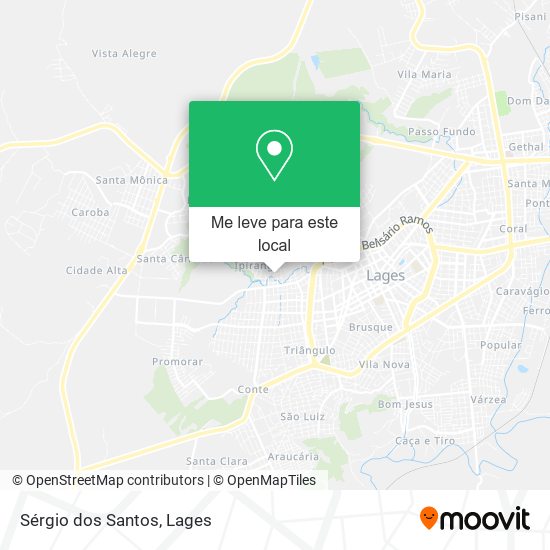 Sérgio dos Santos mapa