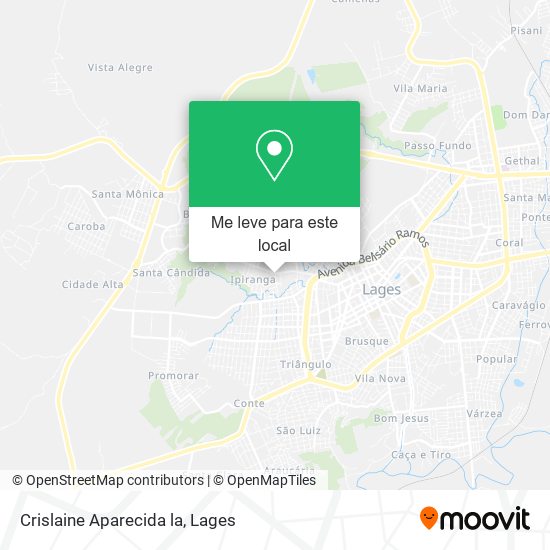 Crislaine Aparecida la mapa
