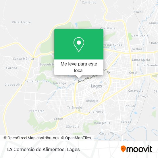 T.A Comercio de Alimentos mapa
