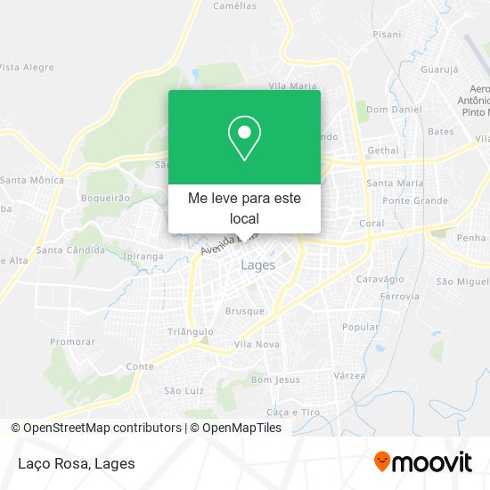 Laço Rosa mapa