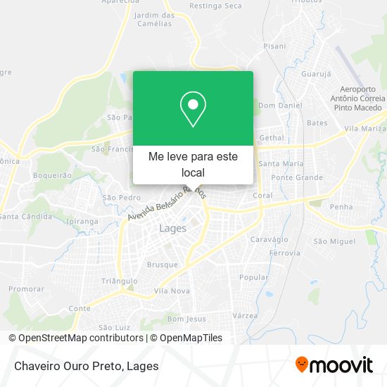 Chaveiro Ouro Preto mapa