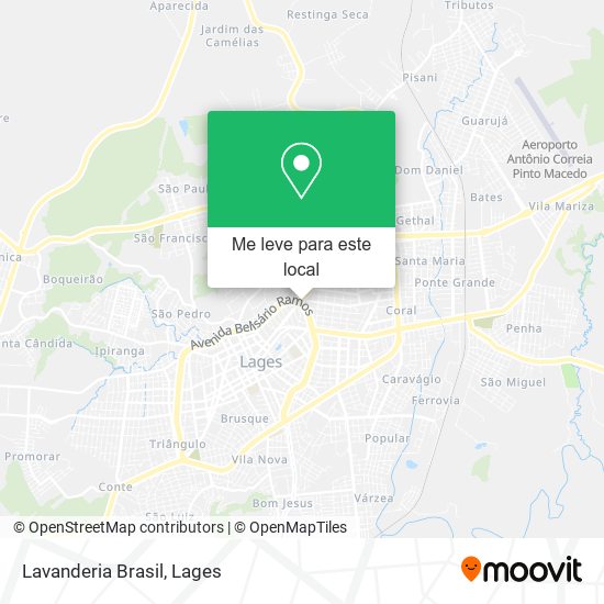 Lavanderia Brasil mapa