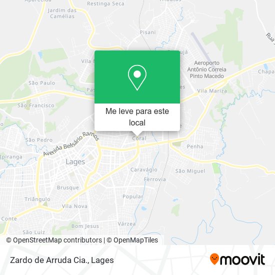 Zardo de Arruda Cia. mapa