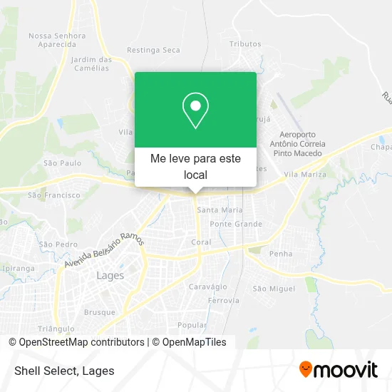 Shell Select mapa
