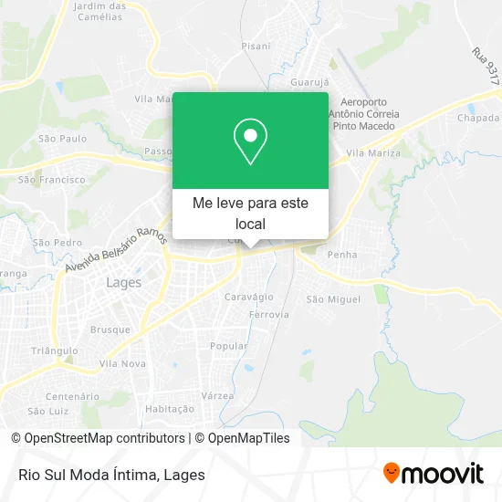 Rio Sul Moda Íntima mapa