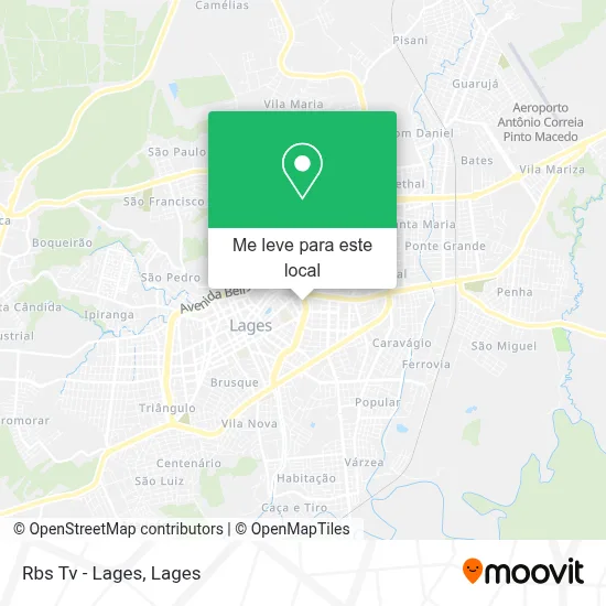 Rbs Tv - Lages mapa