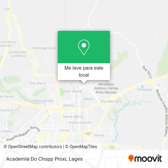 Academia Do Chopp Proxi mapa