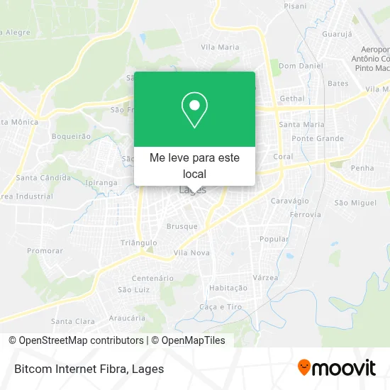 Bitcom Internet Fibra mapa