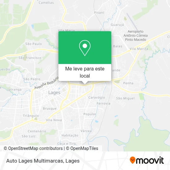 Auto Lages Multimarcas mapa