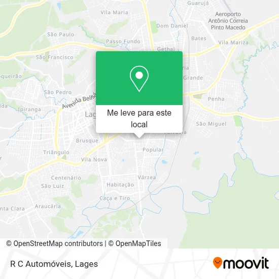 R C Automóveis mapa