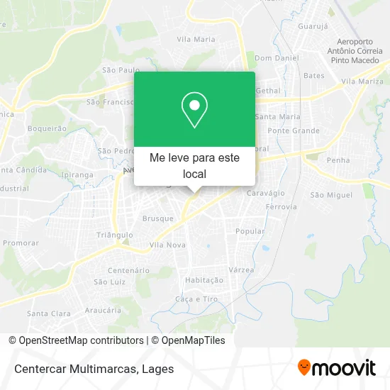 Centercar Multimarcas mapa