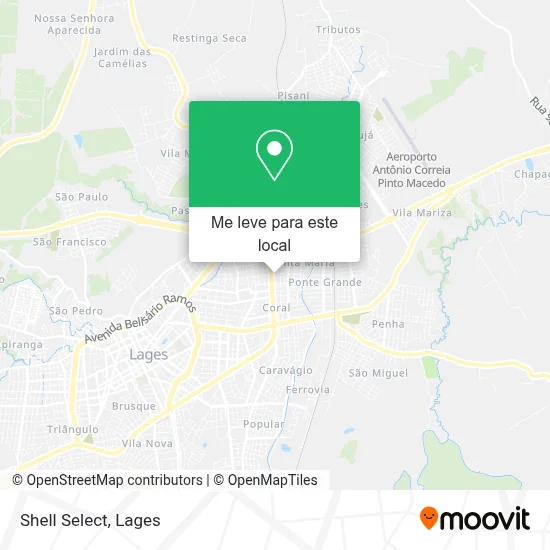 Shell Select mapa