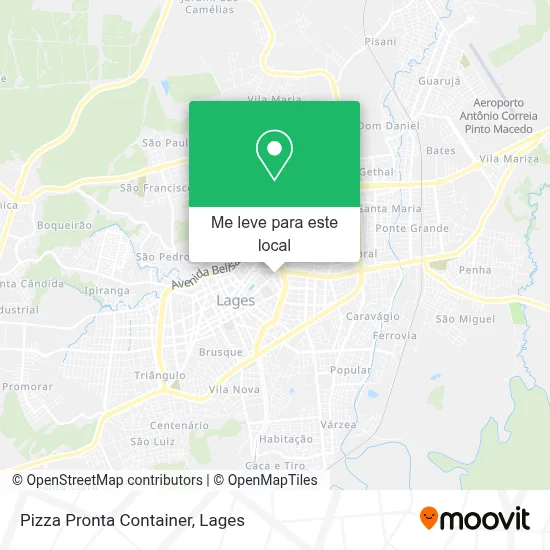 Pizza Pronta Container mapa