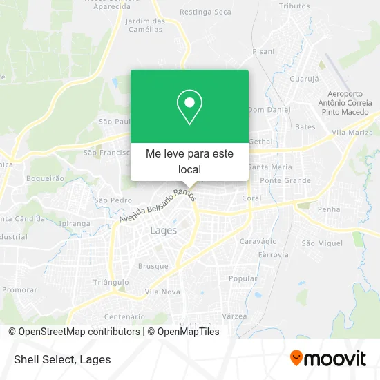 Shell Select mapa