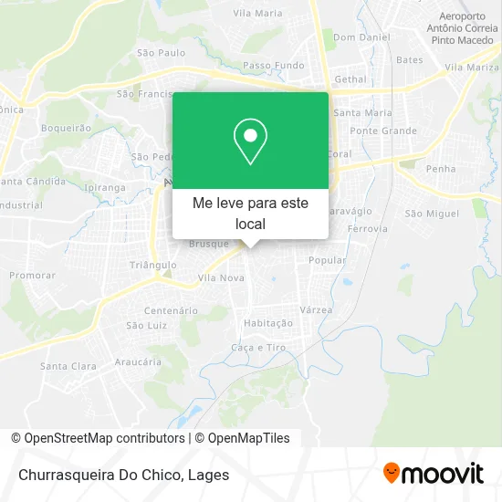 Churrasqueira Do Chico mapa