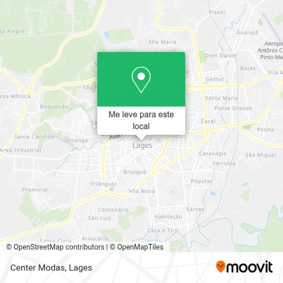 Center Modas mapa
