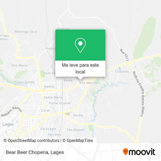 Bear Beer Choperia mapa