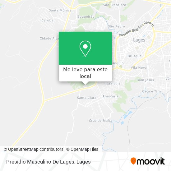 Presídio Masculino De Lages mapa