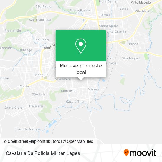 Cavalaria Da Polícia Militar mapa