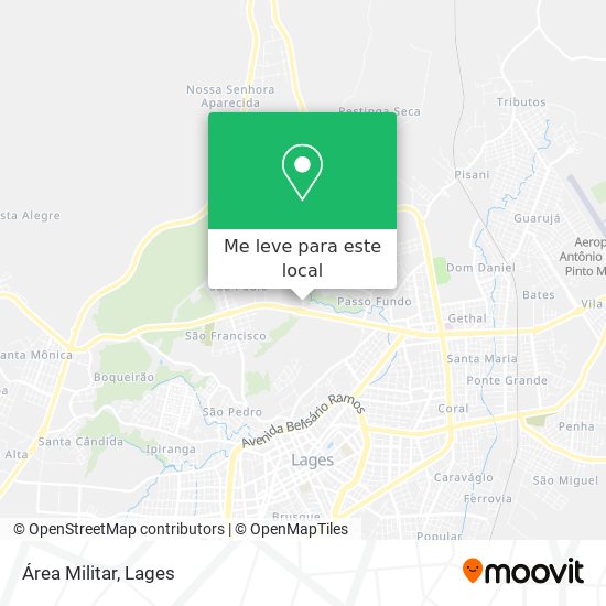 Área Militar mapa