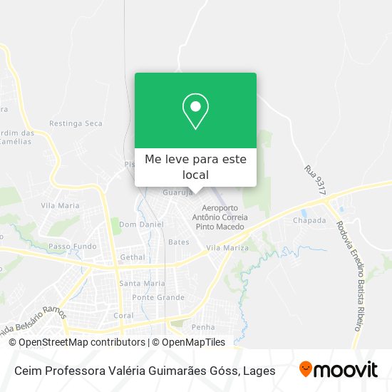 Ceim Professora Valéria Guimarães Góss mapa
