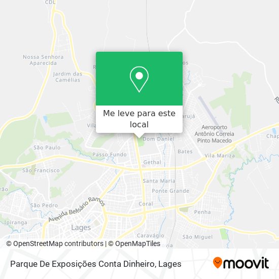 Parque De Exposições Conta Dinheiro mapa