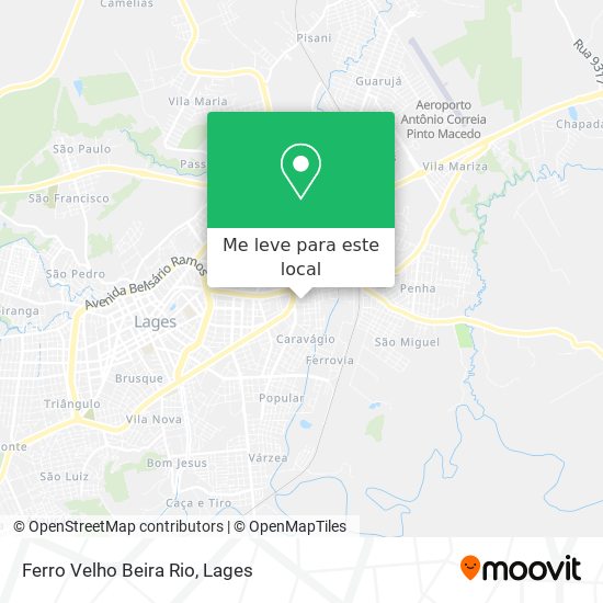 Ferro Velho Beira Rio mapa