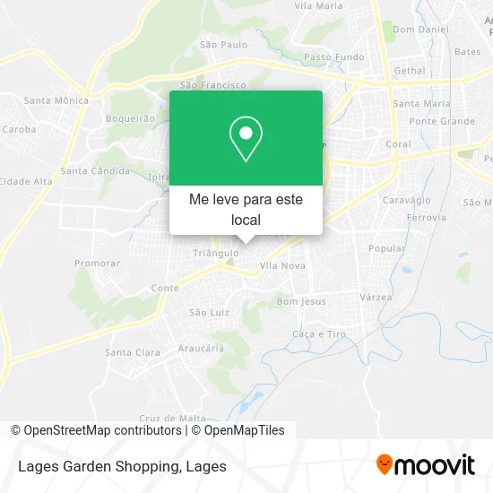 Lages Garden Shopping mapa