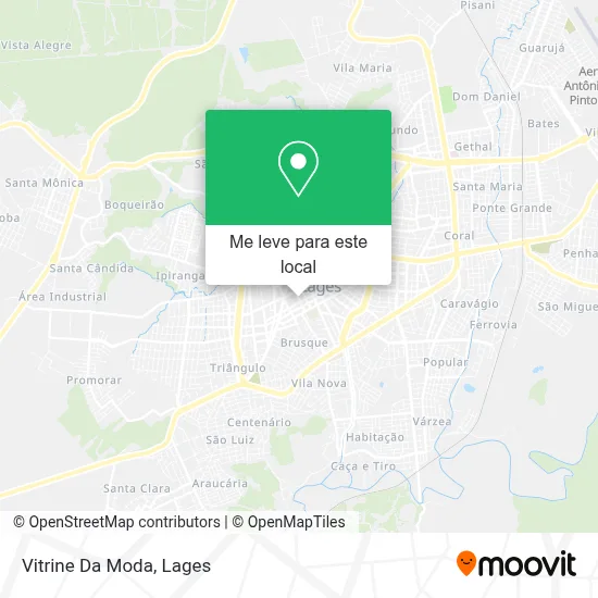 Vitrine Da Moda mapa