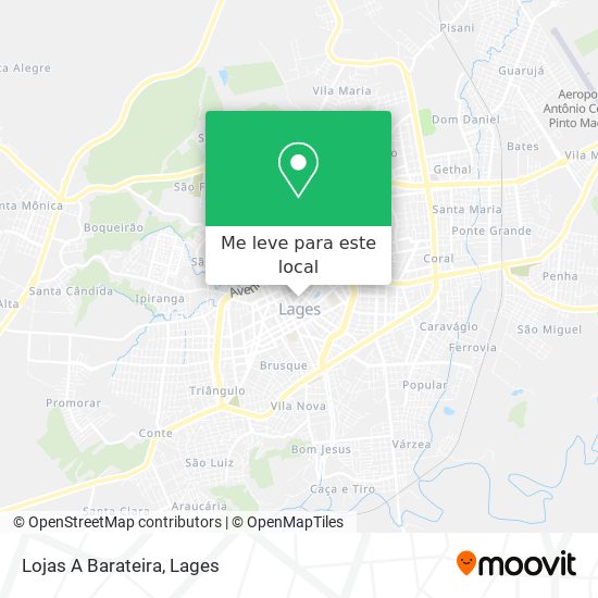 Lojas A Barateira mapa