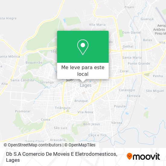 Db S.A Comercio De Moveis E Eletrodomesticos mapa