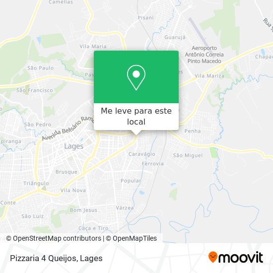 Pizzaria 4 Queijos mapa