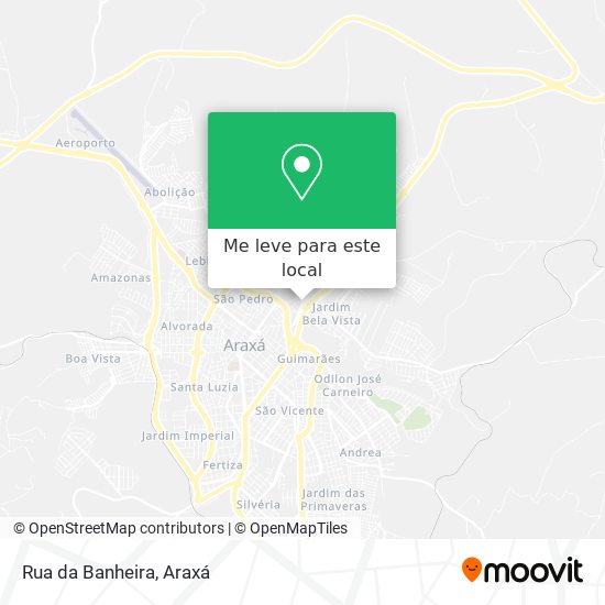 Rua da Banheira mapa