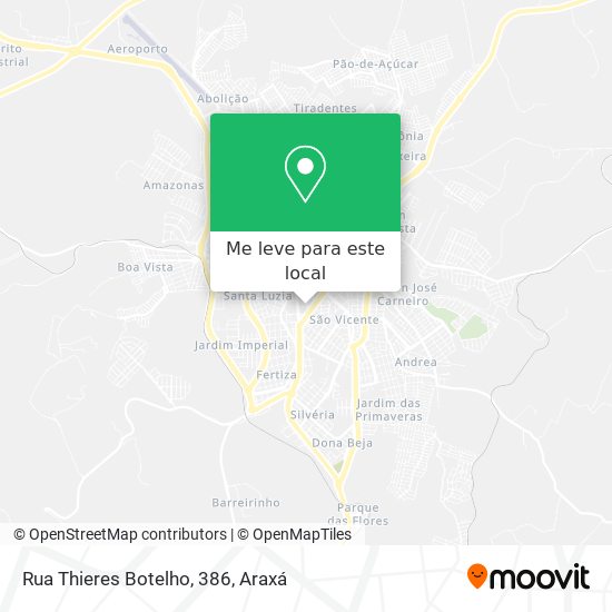 Rua Thieres Botelho, 386 mapa