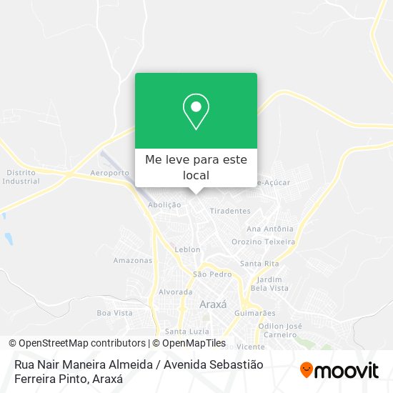 Rua Nair Maneira Almeida / Avenida Sebastião Ferreira Pinto mapa