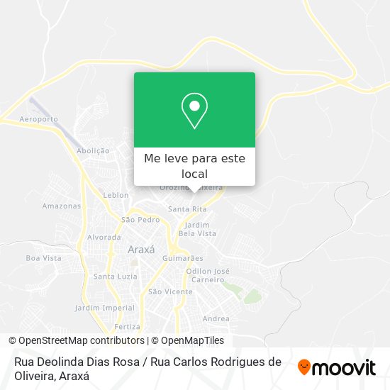 Rua Deolinda Dias Rosa / Rua Carlos Rodrigues de Oliveira mapa