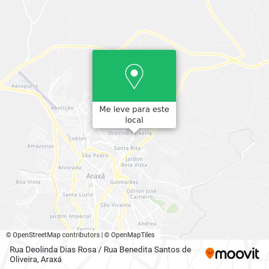 Rua Deolinda Dias Rosa / Rua Benedita Santos de Oliveira mapa