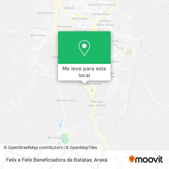 Felix e Felix Beneficiadora de Batatas mapa