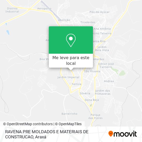 RAVENA PRE MOLDADOS E MATERIAIS DE CONSTRUCAO mapa