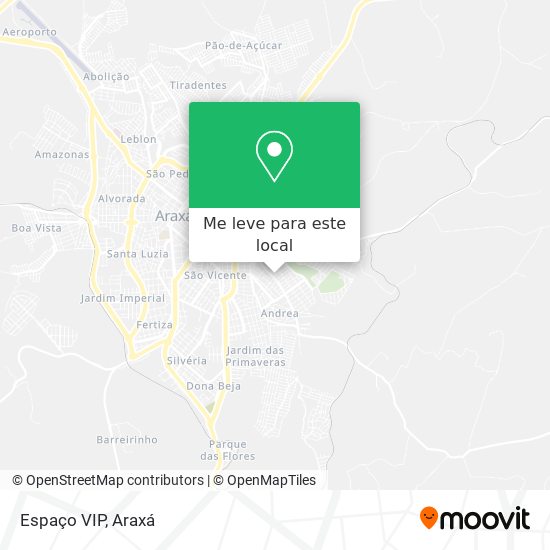 Espaço VIP mapa
