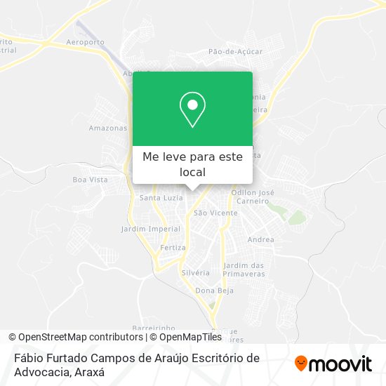 Fábio Furtado Campos de Araújo Escritório de Advocacia mapa
