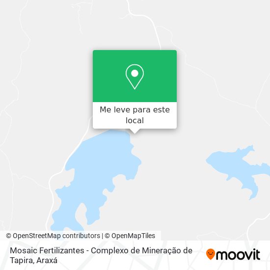 Mosaic Fertilizantes - Complexo de Mineração de Tapira mapa