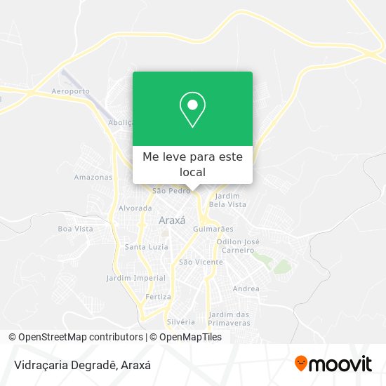 Vidraçaria Degradê mapa